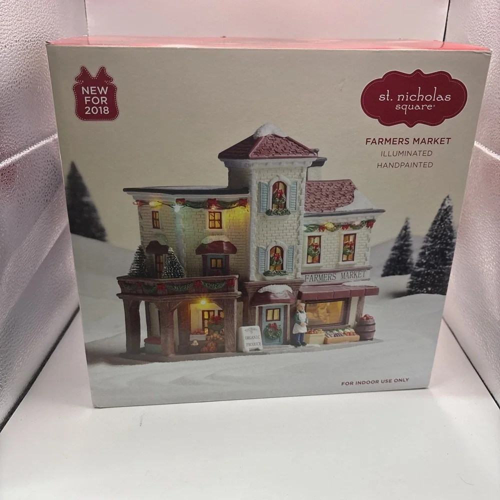 St. Nicholas Square~Village Collection~Farmers Market~NIB